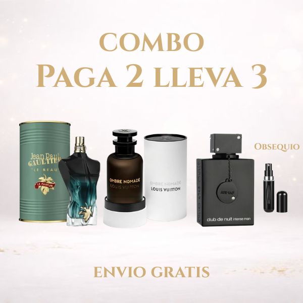 KIT 3 PERFUMES (LEBEAUPARFUM+NOMADA+CLUBDENUIT 100ML)