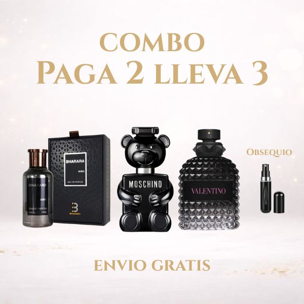 Kit 3 perfumes Bharara king + Toy Boy + Valentino Borninroma