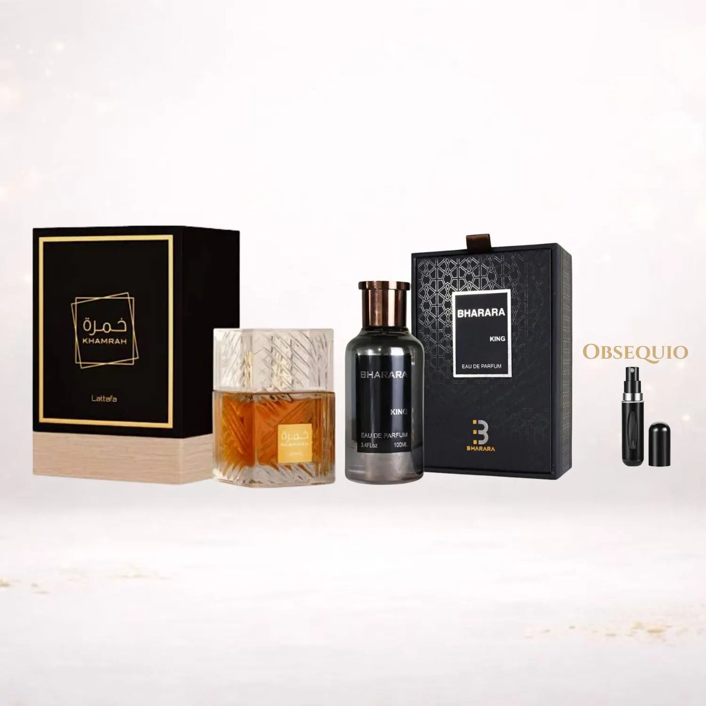 Kit Exclusivo 2x1 Khamrah · Bharara King