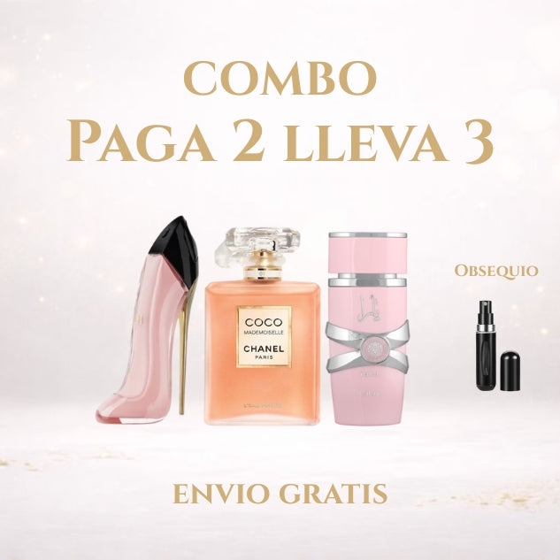 KIT 3 PERFUMES (BLUSH+COCO CHANEL+YARA)