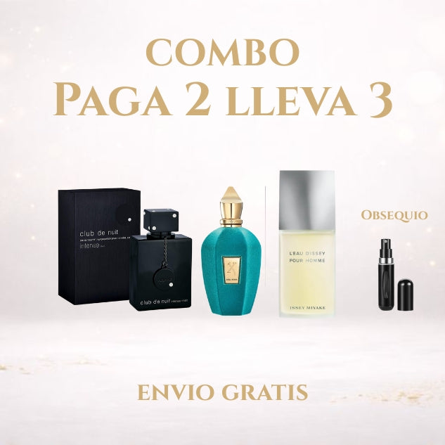 KIT 3 PERFUMES (ERBAPURAESTUCHE+ISSEYMEN+CLUBTHENUIT)