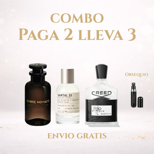 KIT 3 PERFUMES (SANTAL33+OMBRENOMADA+CREED)