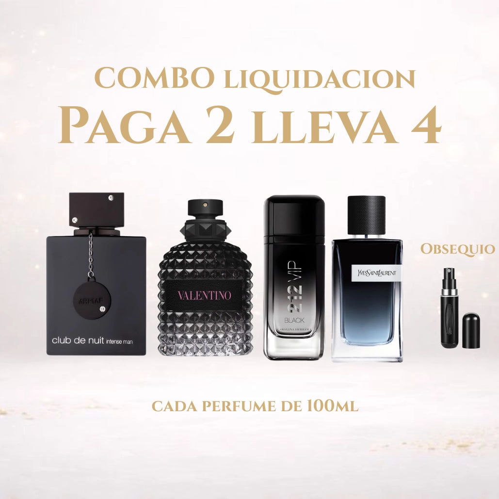 Combo Black: Paga 2 Lleva 4 (100ml) + Obsequio