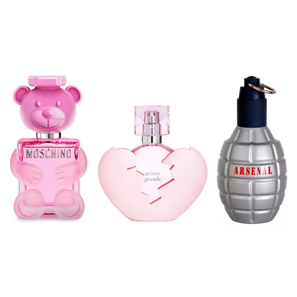 KIT 3 PERFUMES (BUBBLEGUM+THANKSUNEXT+ARSENAL)