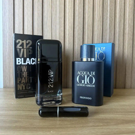 Combo Acqua Di Gio Profondo + 212 Vip Black + Obsequio