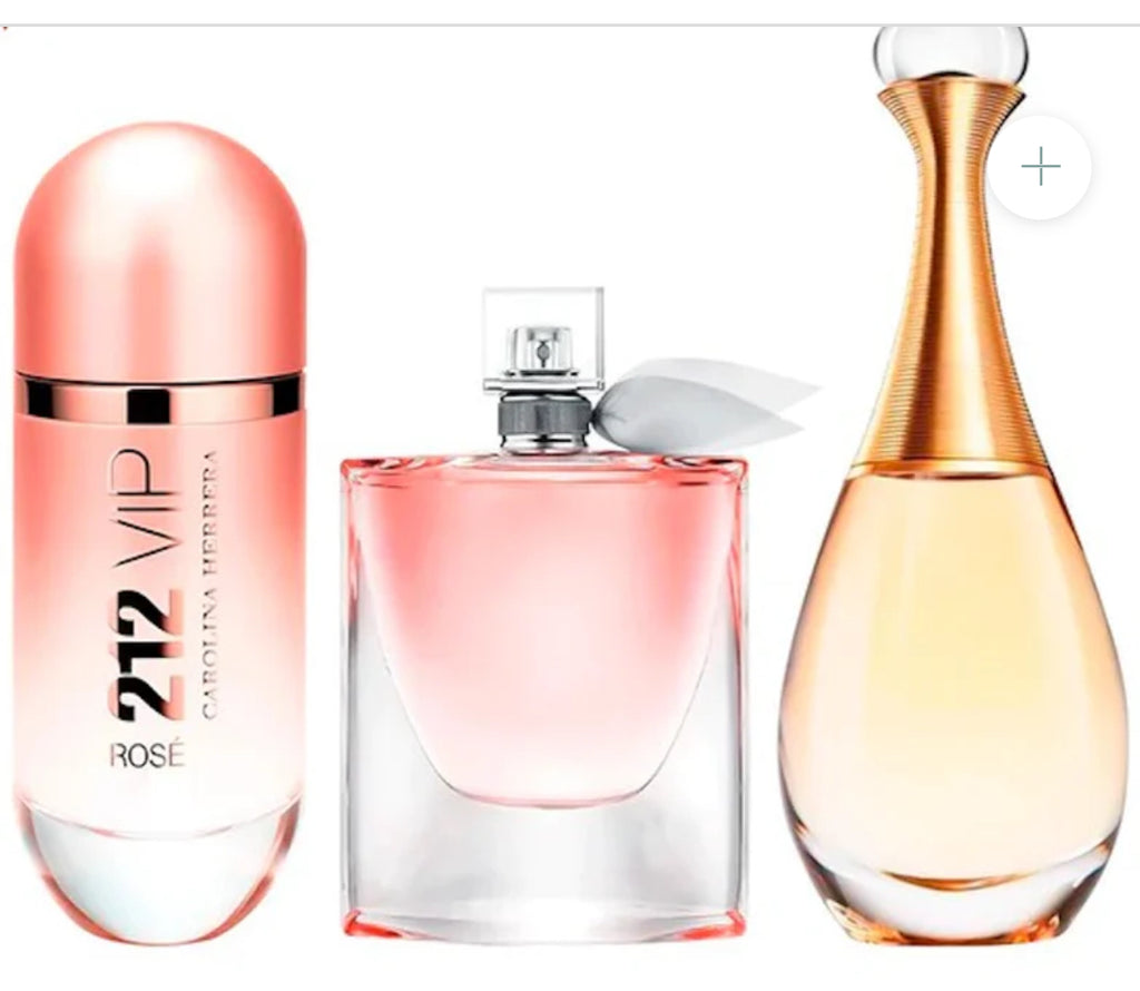 KIT 3 PERFUMES (LEVBELLA+ JDORE + 212VIP)