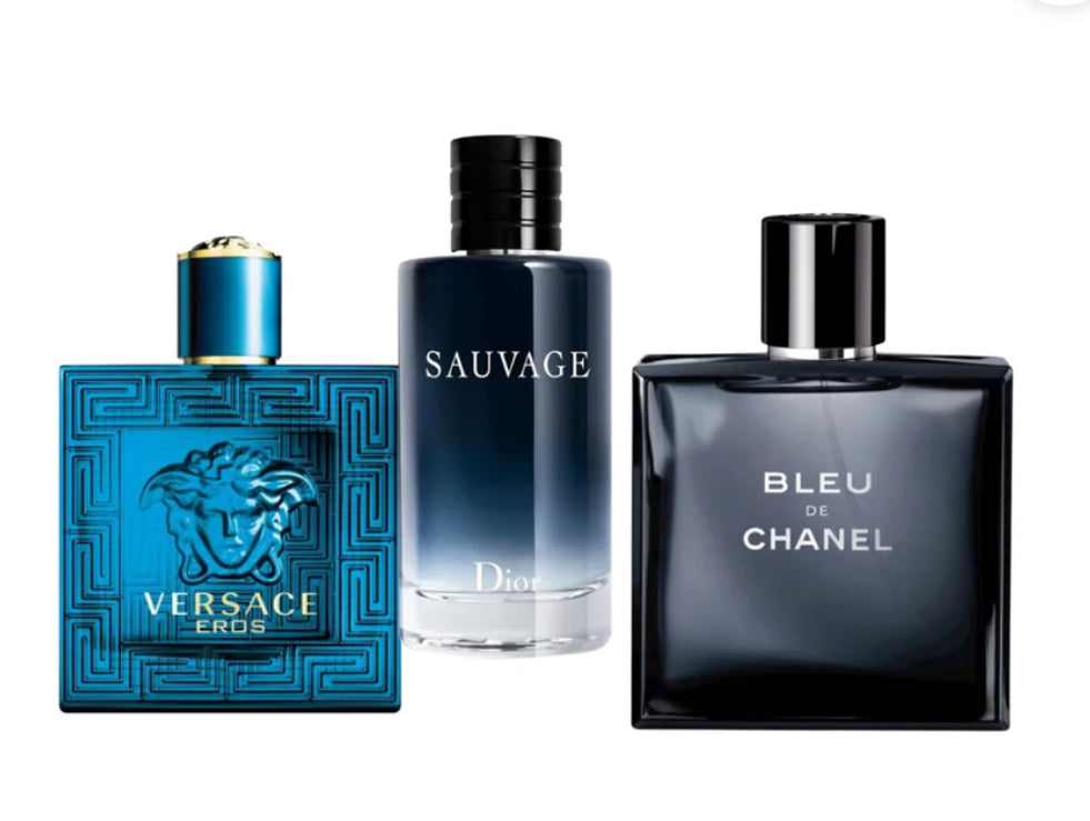 KIT 3 PERFUMES (Sauvage+Bleu+Eros)