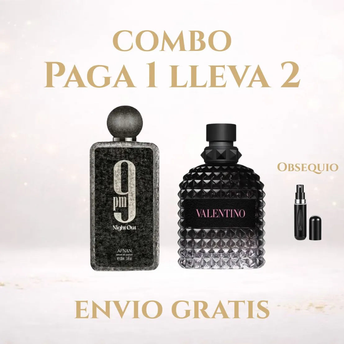 Combo 9pm Night Oud + Valentino Born in roma + Obsequio