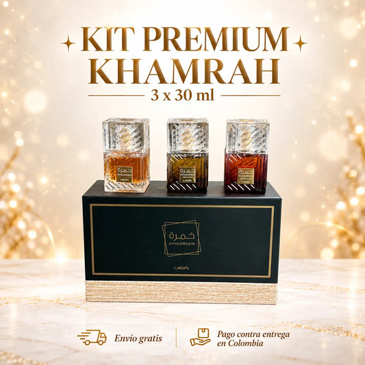 Set Khamrah Premium 3 x 30ml + OBSEQUIO