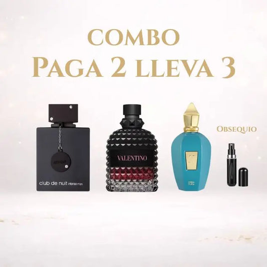 Kit Exclusivo 3x2 Valentino Intense · Club de nuit + Erba Pura