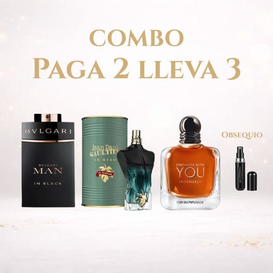 KIT 3 PERFUMES ( LebeauLeParfum + ManInBlack + Stronger)