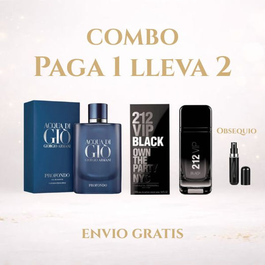 KIT 2 PERFUMES (VIPBLACK+PROFONDO)