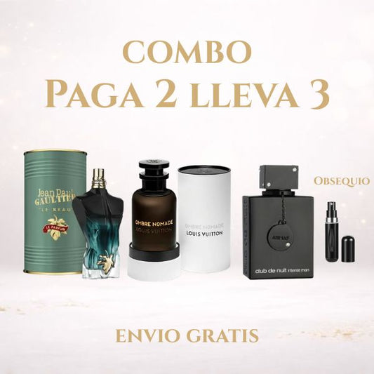 KIT 3 PERFUMES  (LEBEAUPARFUM+NOMADA+CLUBDENUIT 100ML)