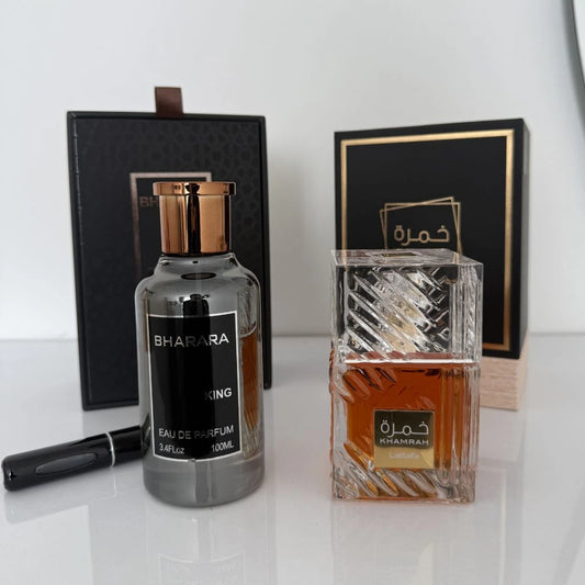 Kit Exclusivo 2x1 Khamrah · Bharara King