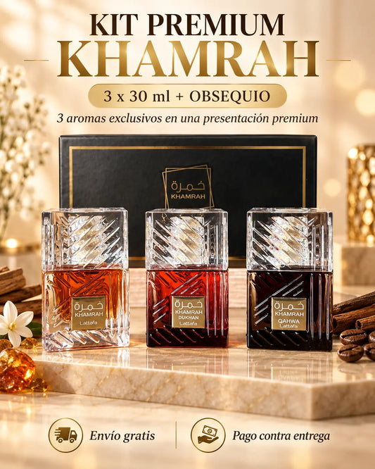 Lataffa Khamrah™| Set 3 Fragancias + OBSEQUIO