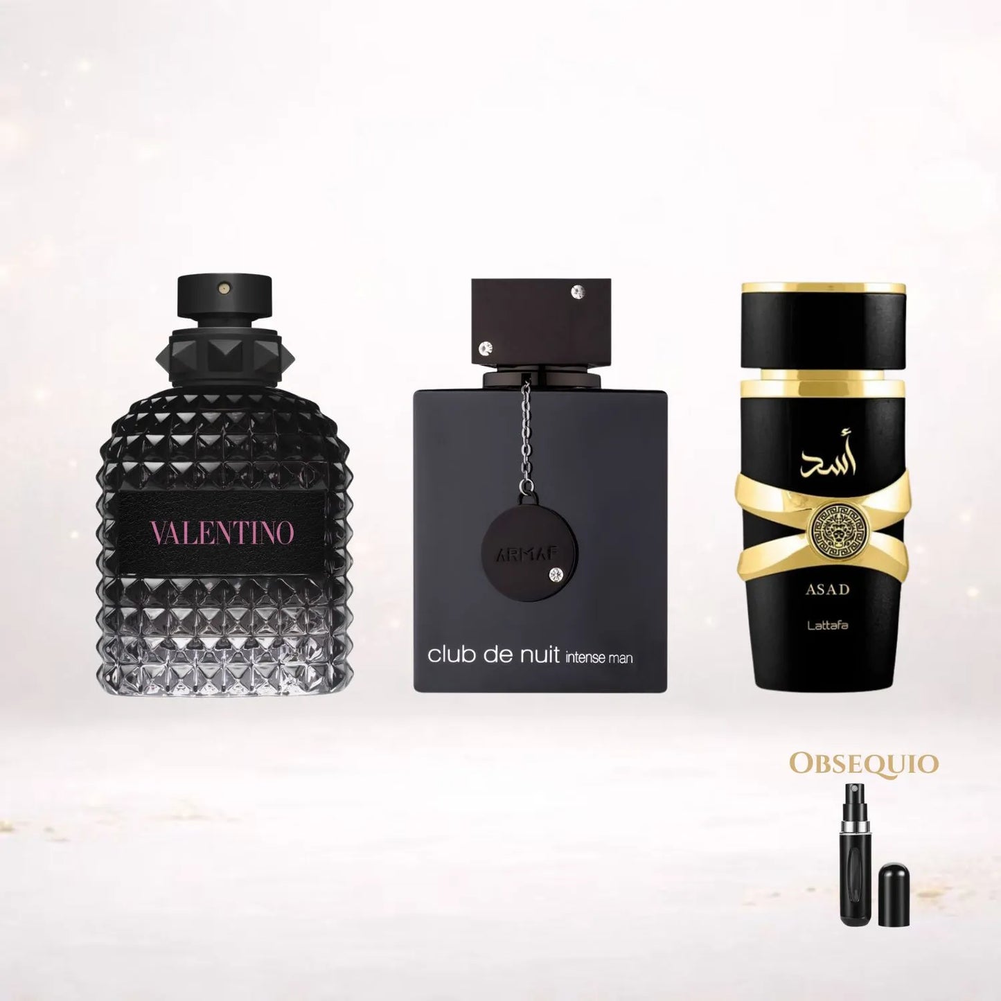 Kit Exclusivo 3x2 Valentino BornInRoma · Asad · Club de Nuit