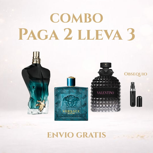 Kit Exclusivo 3x2 Valentino Borninroma· Versace Eros + Le beau le parfum