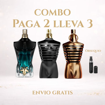 Kit Exclusivo 3 Le Male Elixir · Le Male LeParfum + Le Beau LeParfum