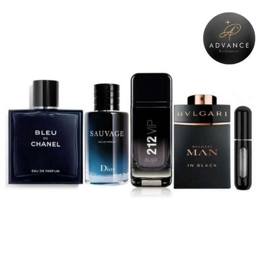 KIT 4 PERFUMES (BLEU+SAUVAGE+VIPBLACK+MANINBLACK 100ML)