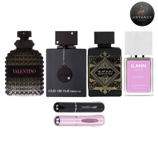 KIT 4 PERFUMES (BORNINROMA+CLUBNUIT+OUDGORLY+ROSSO)