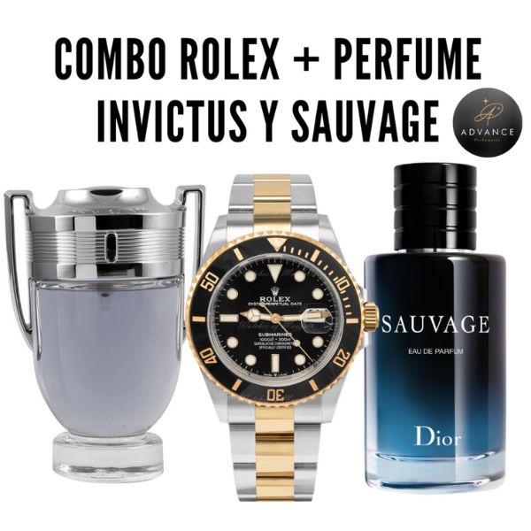 KIT 3 (SAUAVAGE + INVICTUS + RELOJ)