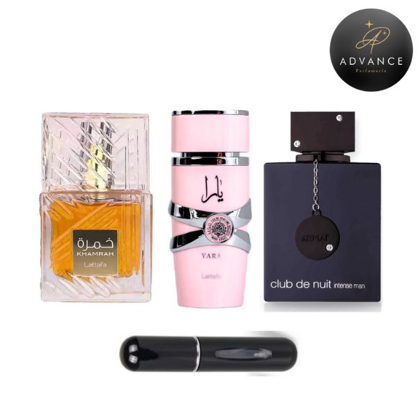 KIT 3 PERFUMES (KHAMRHACAJA+YARA+CLUBTHENUIT)