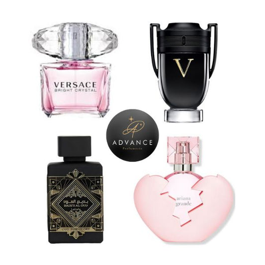 KIT 4 PERFUMES (BRIGHT+ONYX+OUDFORGLORY+THANKSUNEXT)