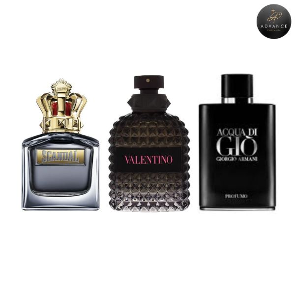 KIT 3 PERFUMES (Scandal Men+BornInRoma+Profumo)