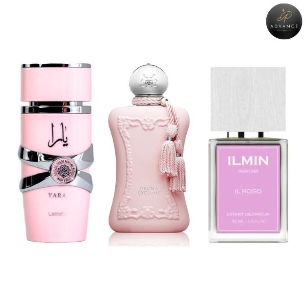 KIT 3 PERFUMES (YARA+DELINA+ROSSO)