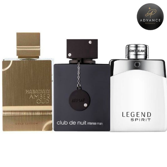 KIT 3 PERFUMES (AMBERGOLD+CLUBNUIT+LEGEND)