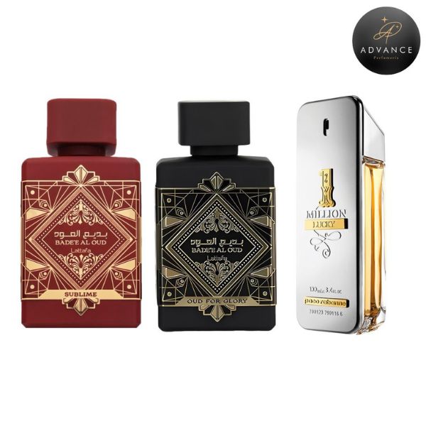 KIT 3 PERFUMES (SUBLIME+OUDFORGLORY+LUCKY)