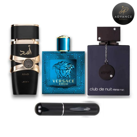 KIT 3 PERFUMES (ASAD+EROS+CLUBNUIT)