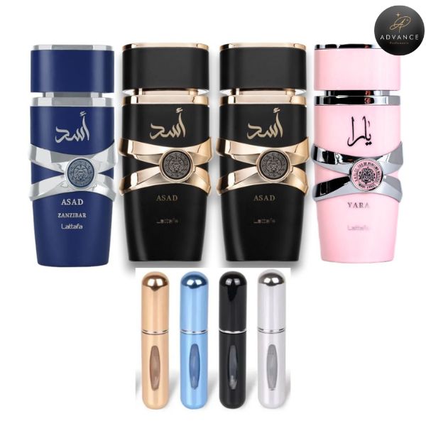 KIT 4 PERFUMES (2 ASAD+YARA)