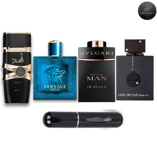 KIT 4 PERFUMES (ASAD+EROS+MANINBLACK+CLUBNUIT)