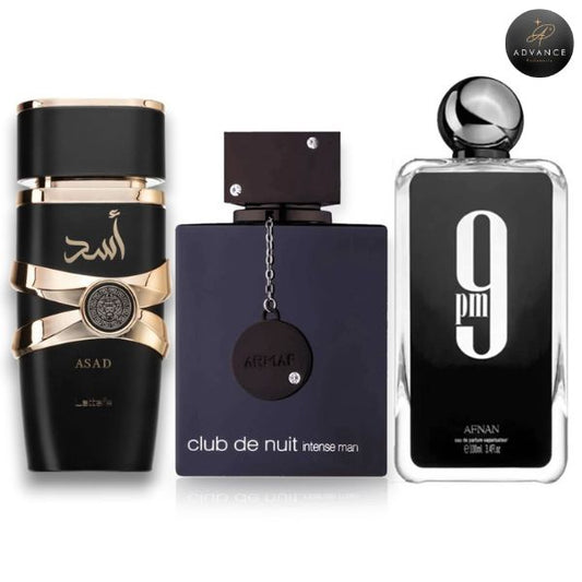 KIT 3 PERFUMES (ASAD+CLUBTHENUIT+9PM)