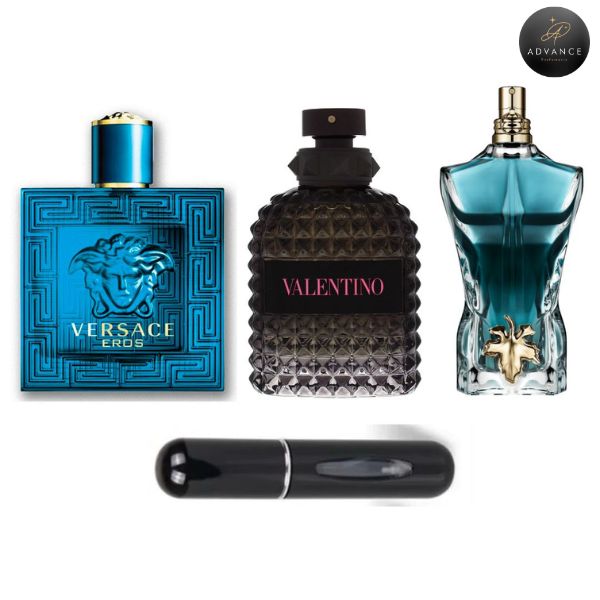 KIT 3 PERFUMES (Eros + Valentino + Lebeau)