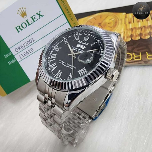 RELOJ SPECIAL PLATA NEGRO