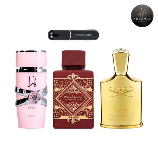 KIT 3 PERFUMES (SUBLIME+YARA+IMPERIAL)