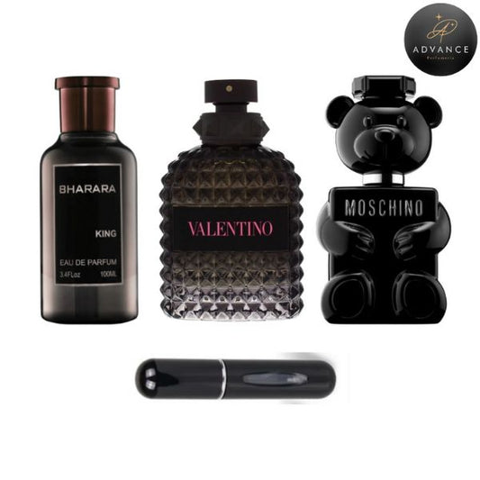 KIT 3 PERFUMES (BHARARA+BORNINROMA+TOYBOY)
