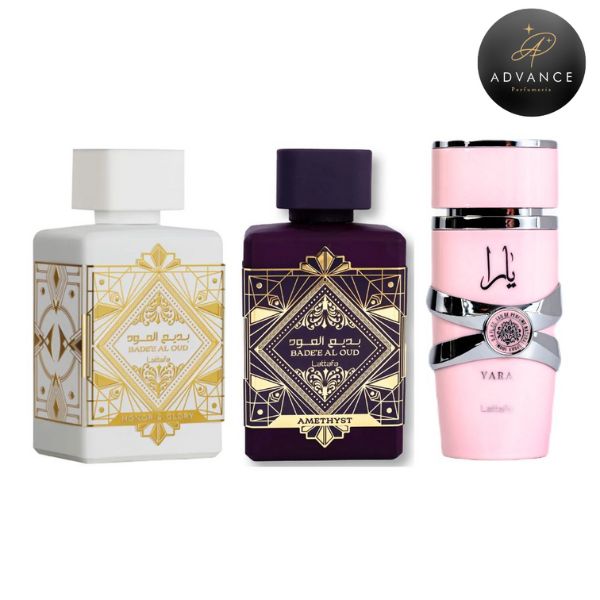 KIT 3 PERFUMES (Honor&Glory-Amethyst-Yara)