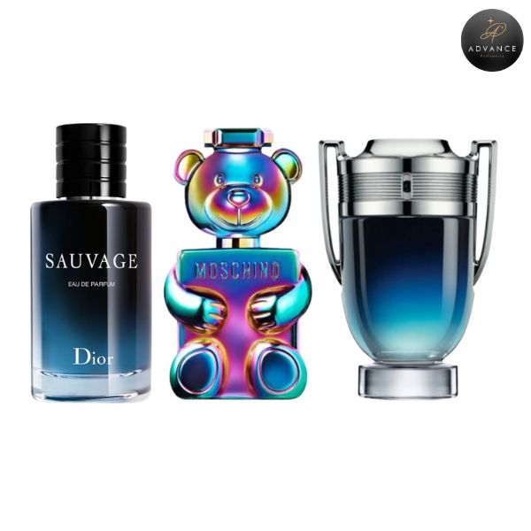 KIT 3 PERFUMES (INVICTUSLEGEND+SAUVAGE+TOY2PERLS)