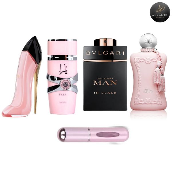KIT 4 PERFUMES (BLUS+YARA+DELINA+MANBLACK)