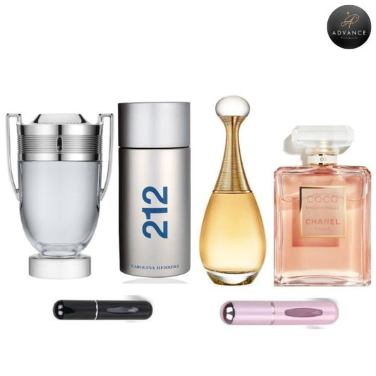 KIT 4 PERFUMES (INVICTUS+212MEN+JADORE+212VIP))