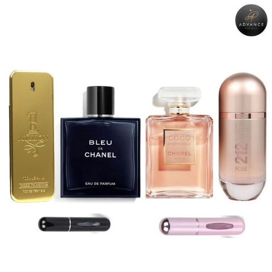 KIT 4 PERFUMES (ONEMILLION+BLEU+CHANEL+212VIP))