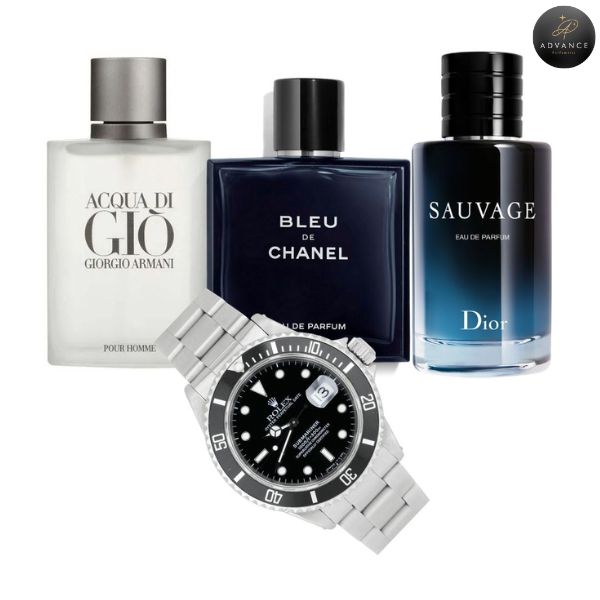 KIT PERFUMES X3 + RELOJ
