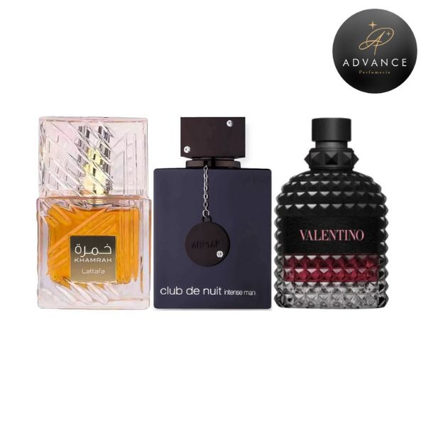 KIT 3 PERFUMES (KHAMRAH+CLUBTHENUIT+BORNROMA)