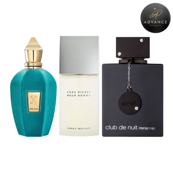 KIT 3 PERFUMES (ERBAPURAESTUCHE+ISSEYMEN+CLUBTHENUIT)