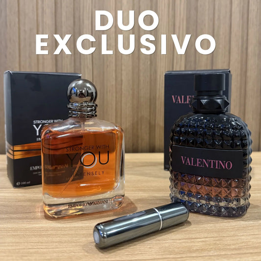 Dúo Valentino + Stronger 100ml + Atomizador