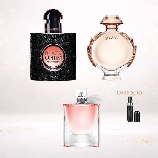 Kit Exclusivo 3x2 Vida Bella · Olympea · Black Opium