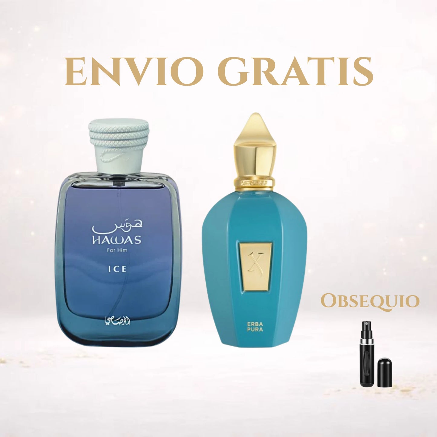 Dúo Exclusivo Erba Pura + Hawas Ice + Atomizador